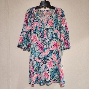 Lilly Pulitzer Teigen Shift Dress Pima Cotton Xsmall